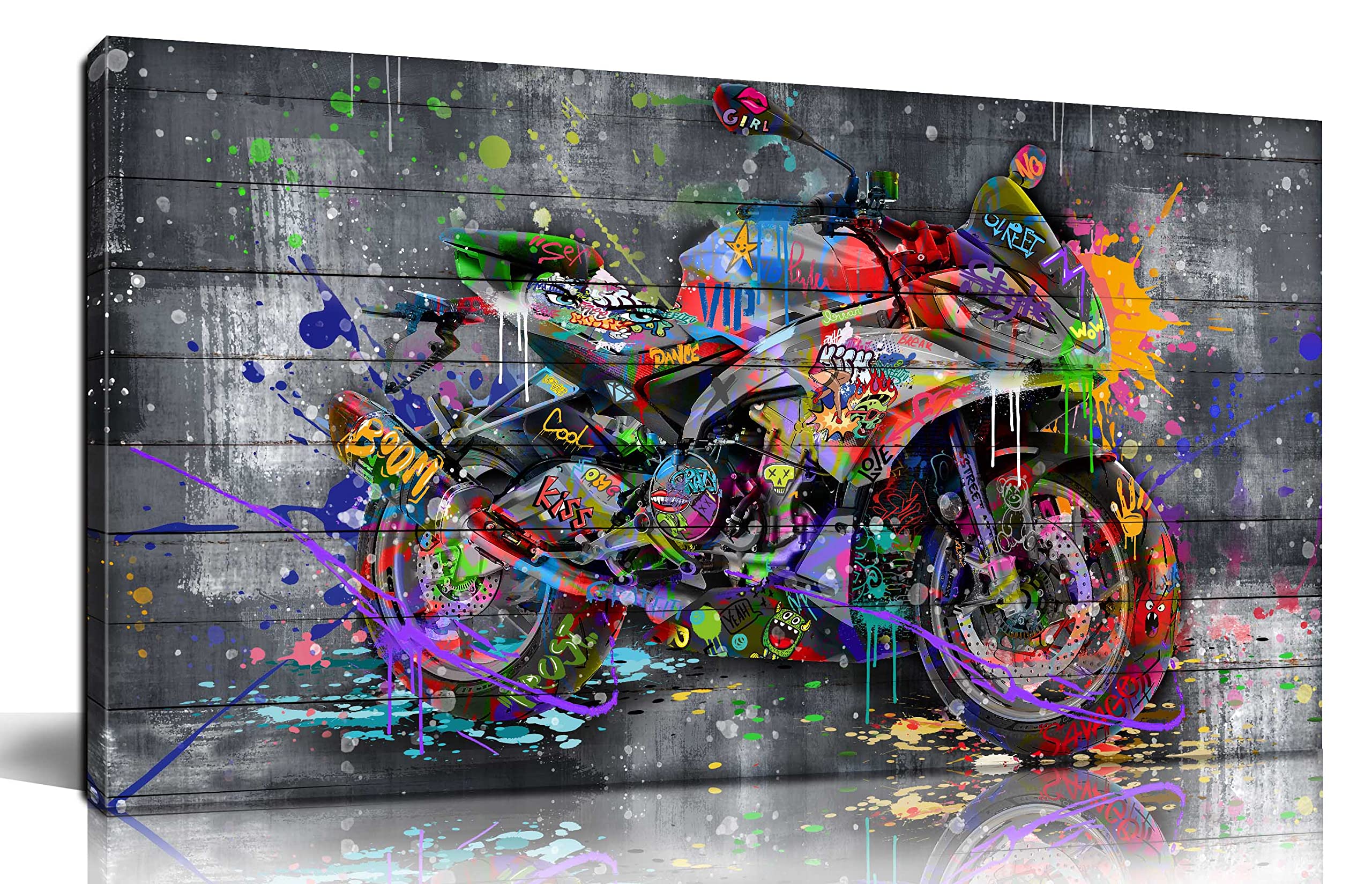 ☆American graffiti GARAGE ２Set　　　　　【一点物】 3D Art Graffiti Car N222 Garage Door Murals Wall Print Wall